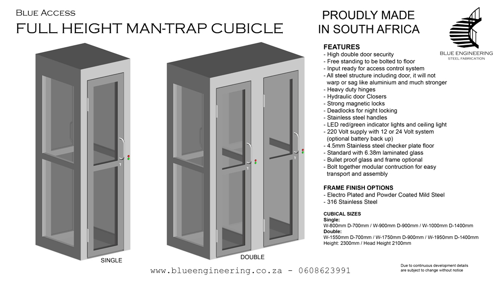 Full Height Man Trap Cubicle