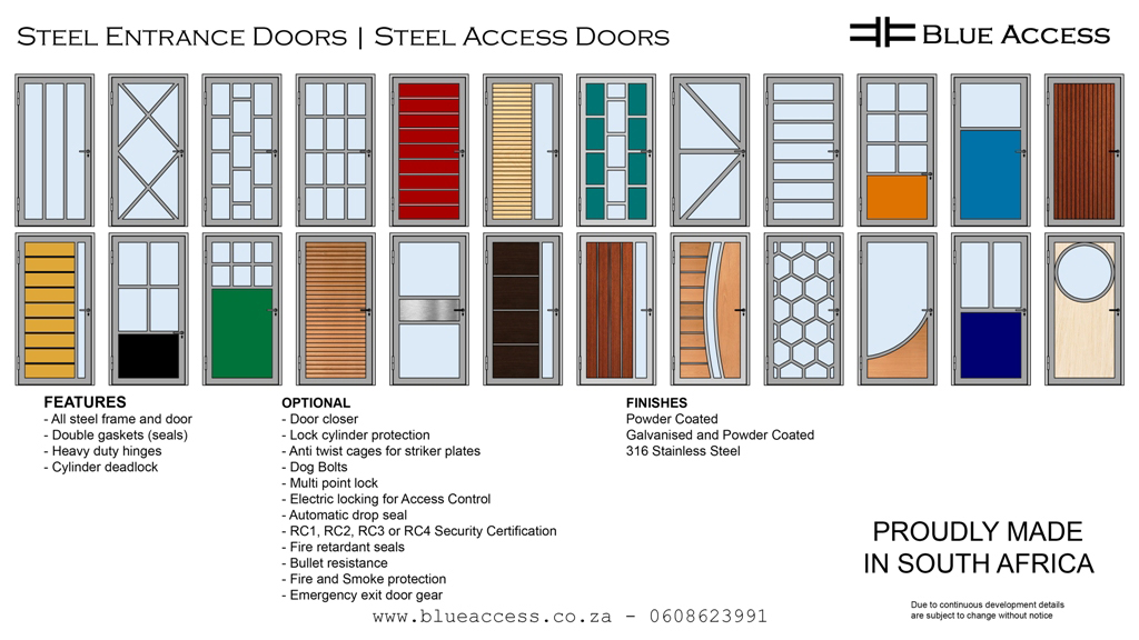 Front Doors, Steel Entrance Doors, Exterior Doors, Durban, South Africa