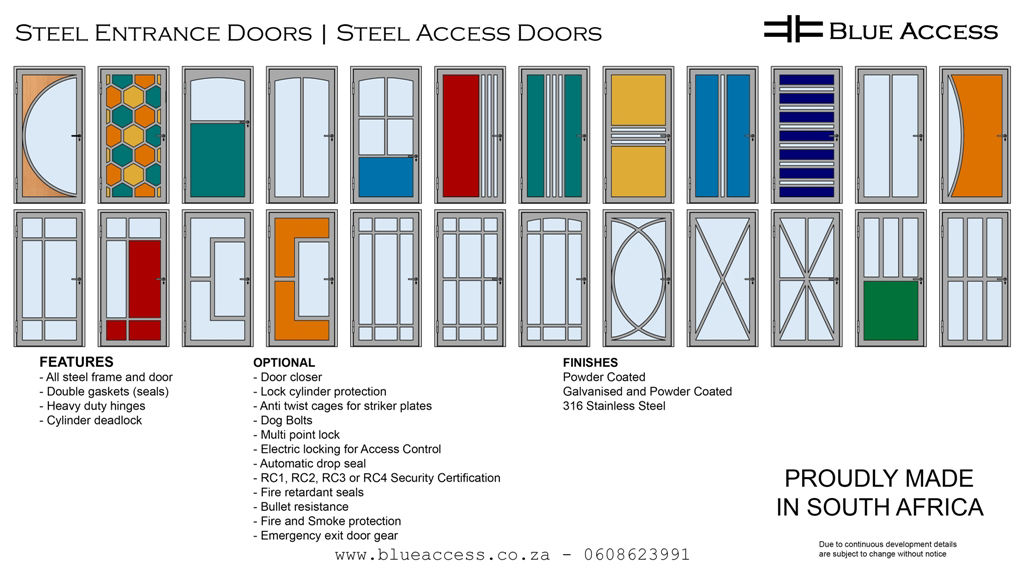 Modern Doors, Front Entrance Doors, Exterior Steel Doors, Durban, South Africa