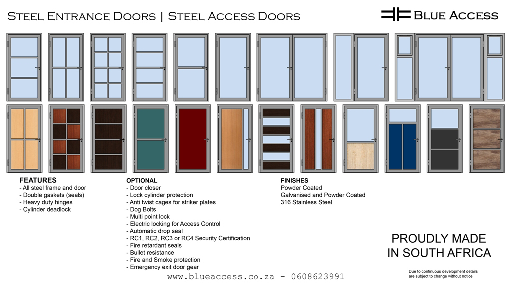 Entrance Doors, Access Doors, Steel Doors, Durban, South Africa